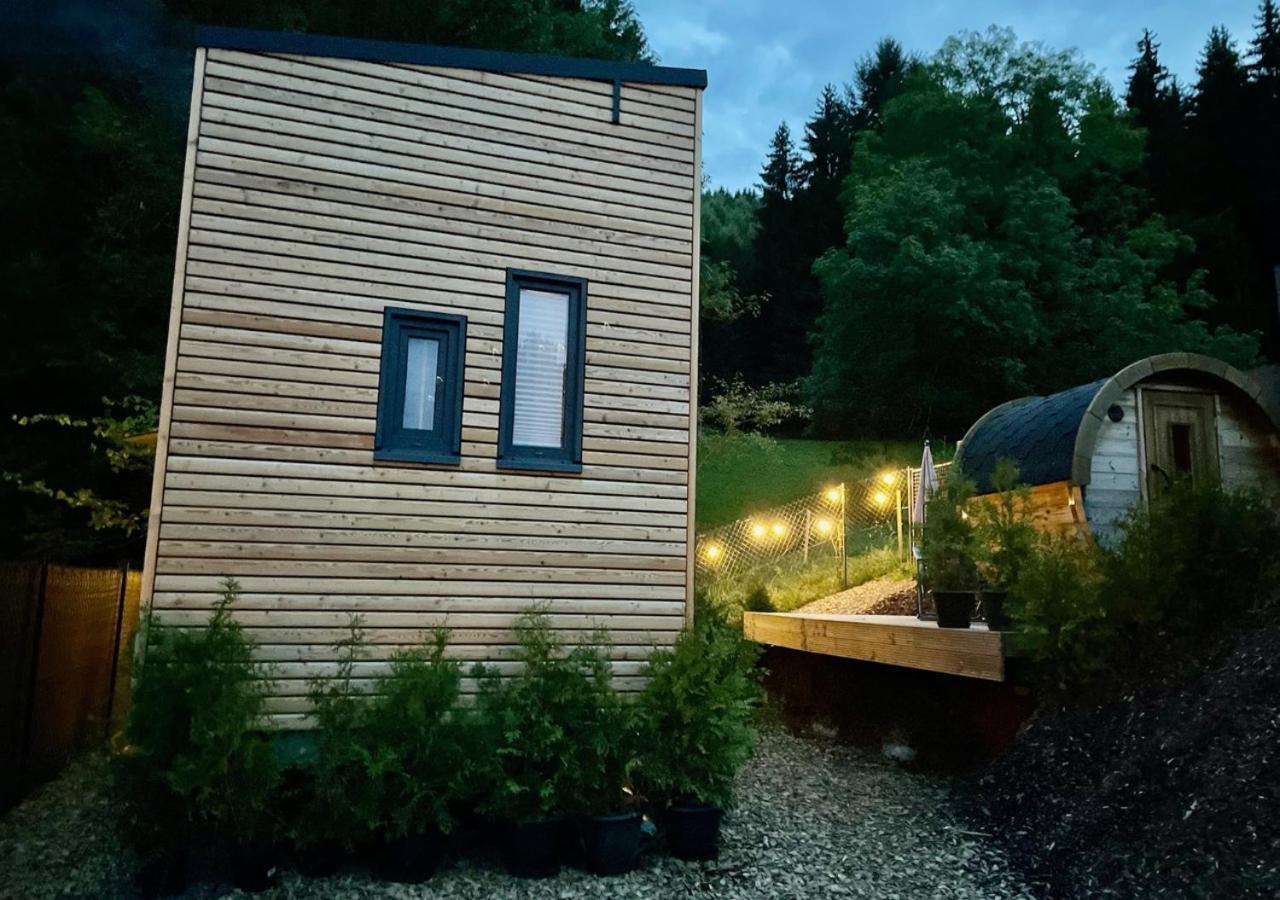 Tiny House Klitzeklein Am Waldrand Von Elpe Villa Olsberg Exterior foto